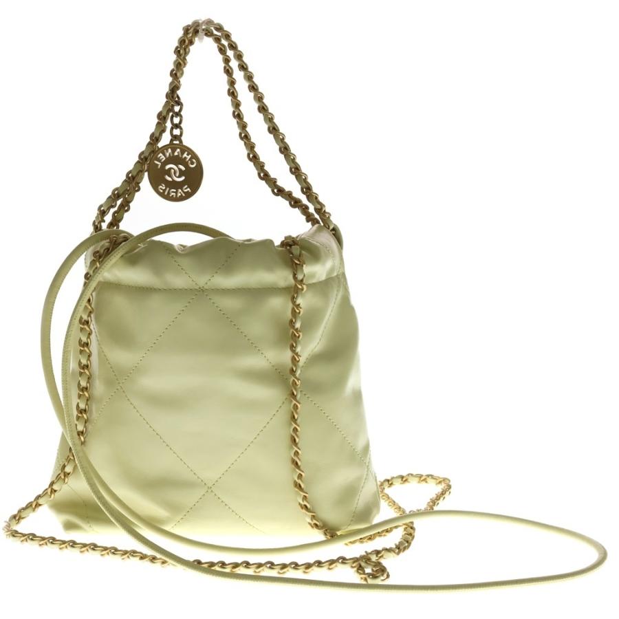 CHANEL シャネル 巾着バッグ 持ち手なし CHANEL（シャネル） シャネル22 ミニバッグ 巾着バッグ ショルダー