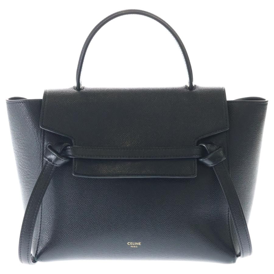 ベルトバッグ マイクロ ブラック CELINE（セリーヌ） ベルトバッグ マイクロ 2WAYハンドバッグ