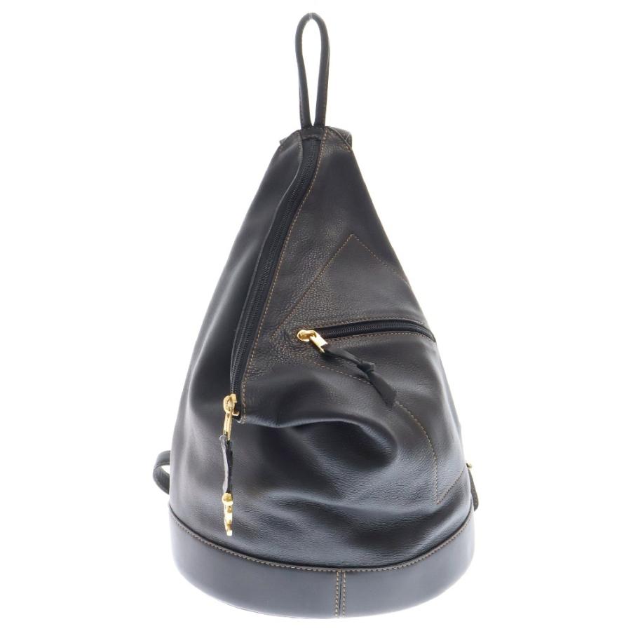 ロエベ LOEWE アントン リュックサック バックパック ショルダーバッグ LOEWE（ロエベ） アントン バックパック ブラック レザー ポーチ