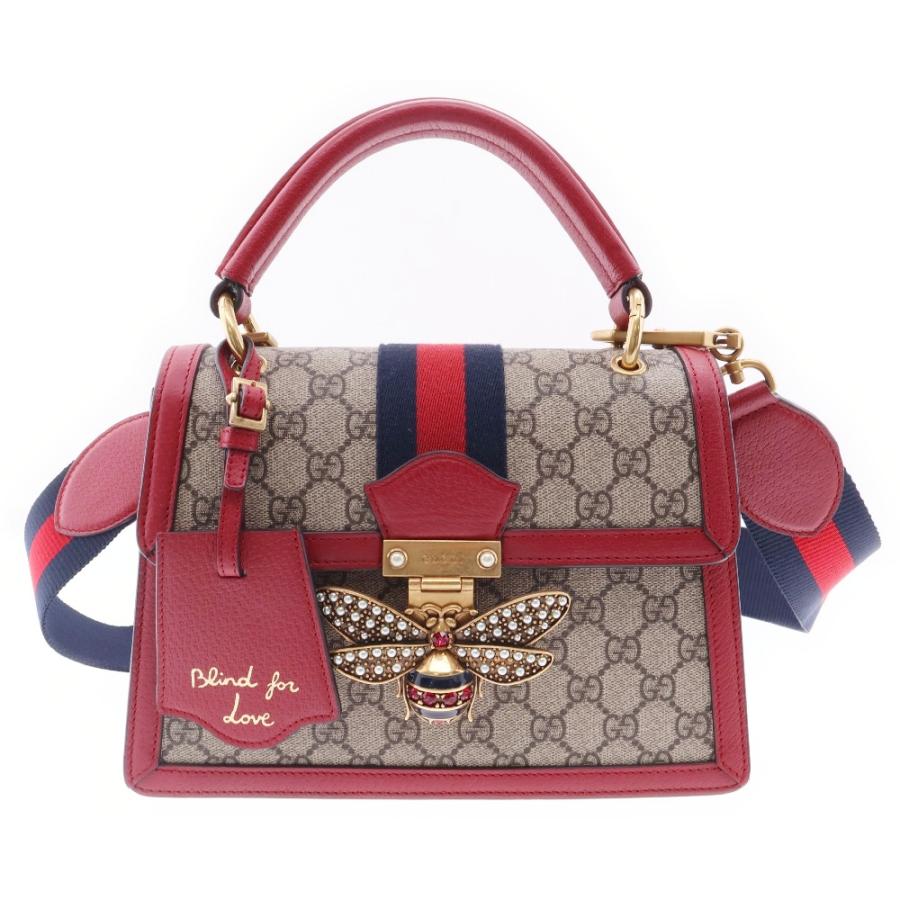 GUCCI グッチ GGスプリーム クイーンマーガレット 2WAYバッグ GUCCI グッチ GGスプリーム クイーンマーガレット 2WAYバッグ