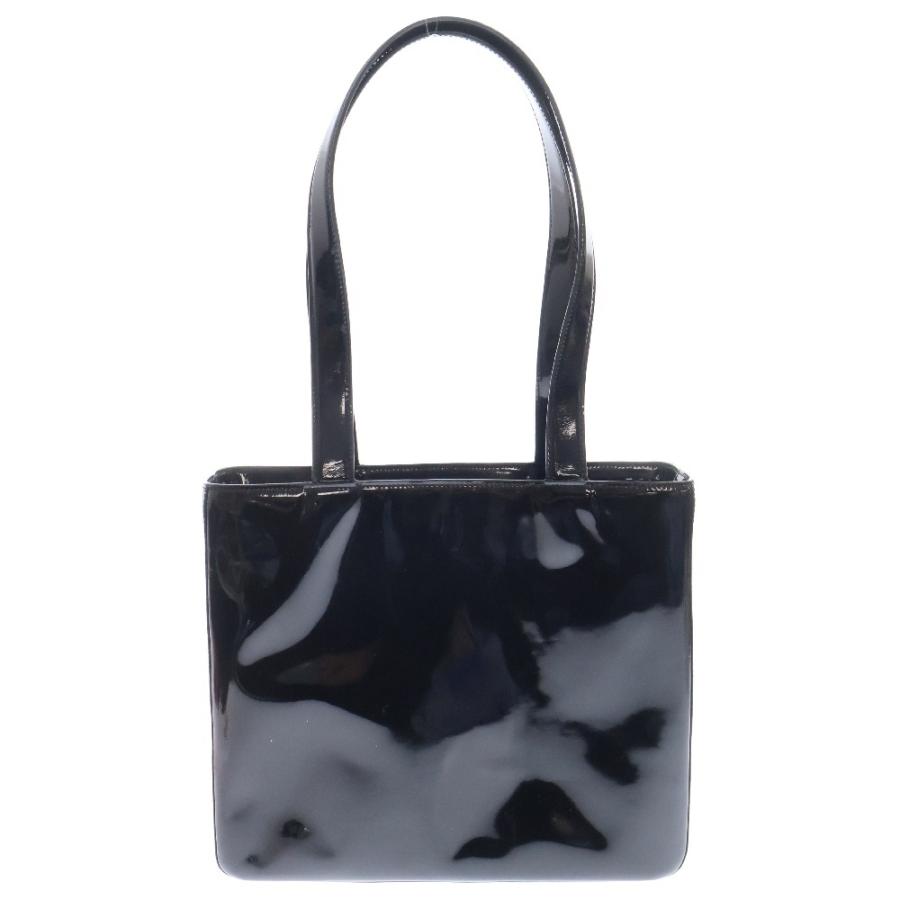 CHANEL シャネル ロゴ パテントトートバッグ ブラック : BRING CHANEL シャネル ロゴ パテントトートバッグ ブラック : BRING