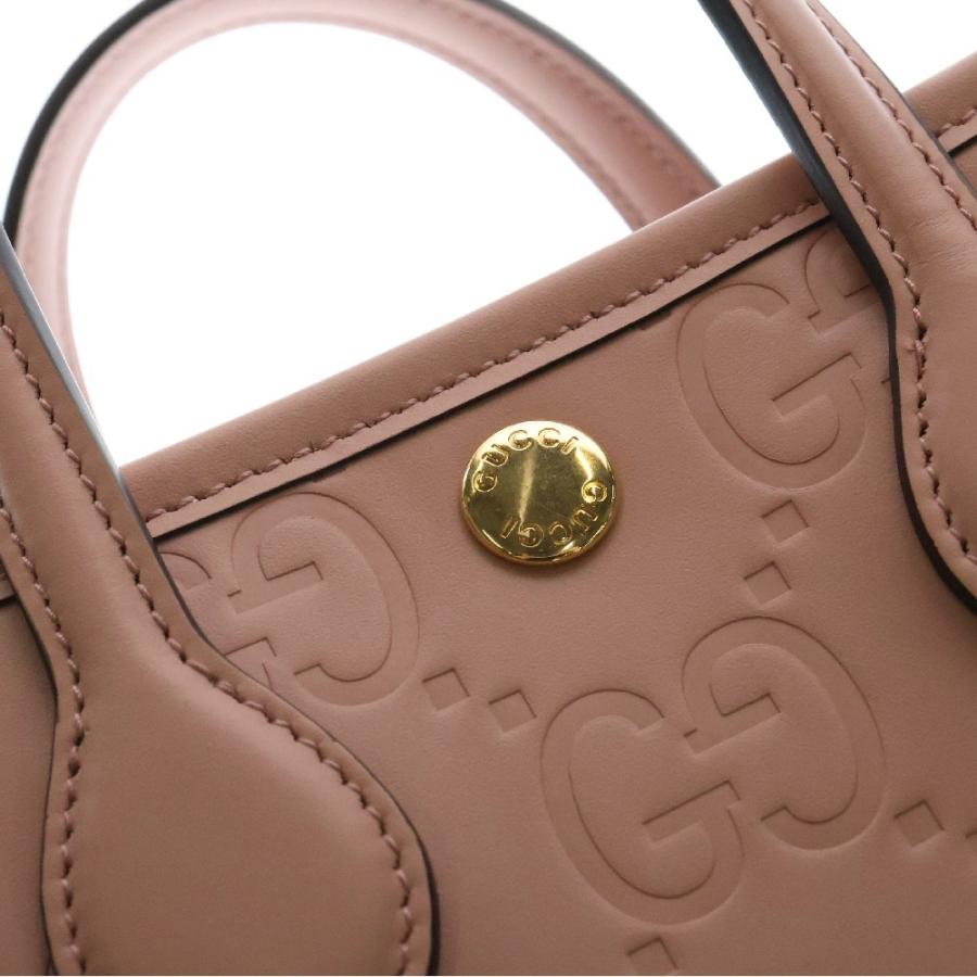 GUCCI（グッチ） GGレザー 2WAY ハンドバッグ ショルダーバッグ ピンク