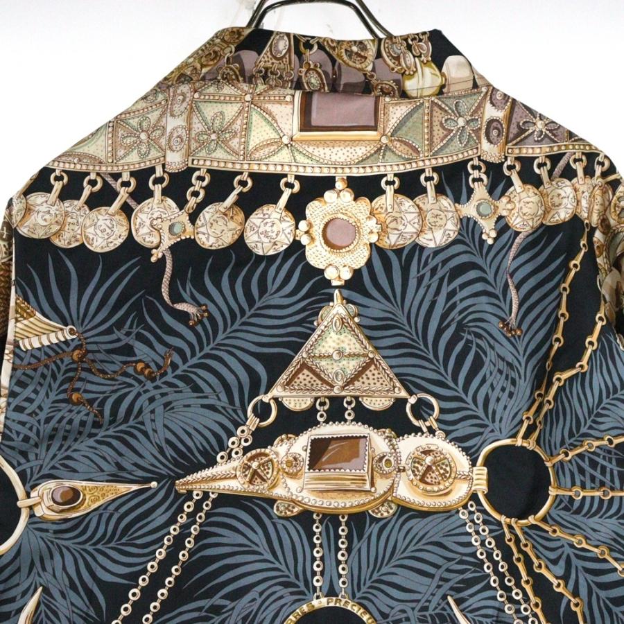HERMES（エルメス） マルジェラ期 TERRES PRECIEUSES シルク長袖開襟 