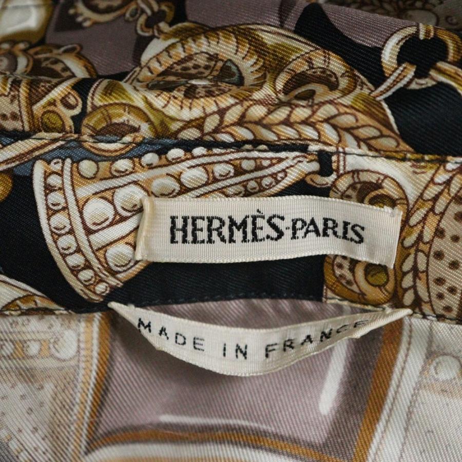 HERMES（エルメス） マルジェラ期 TERRES PRECIEUSES シルク長袖開襟