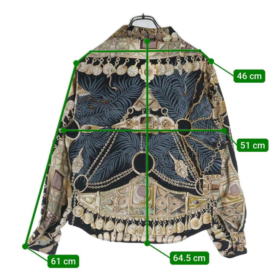 HERMES（エルメス） マルジェラ期 TERRES PRECIEUSES シルク長袖開襟