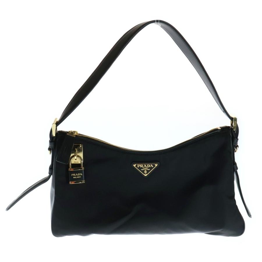 あ*ん様 PRADA プラダ トライアングルロゴ ワンショルダー ハンドバッグ PRADA（プラダ） エメ テスート トライアングルロゴ ワンショルダー
