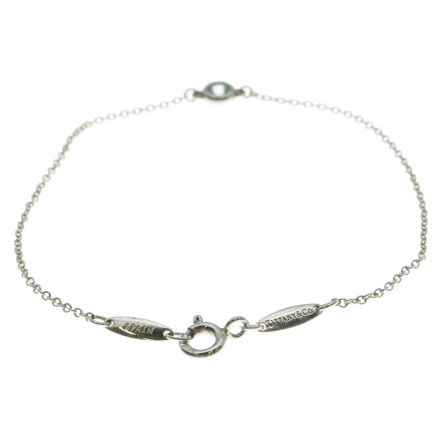 現行品 ティファニー カラーバイザヤード アクアマリン ブレスレット SV925 エルサ・ペレッティ カラー バイ ザ ヤード ブレスレット アクア