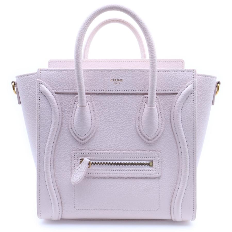 CELINE ホワイト ラゲージ ナノ ショッパー 189243DRU バッグ セリーヌ