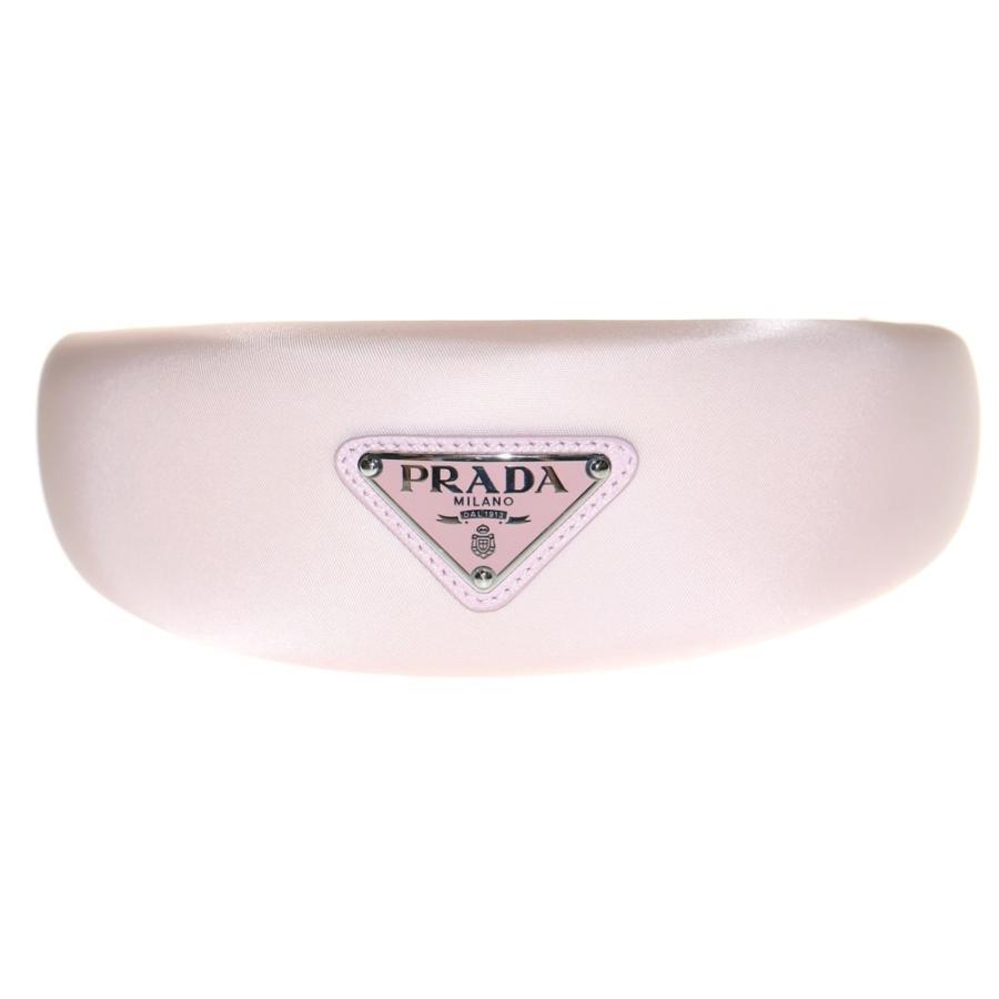 PRADA（プラダ） カチューシャ トライアングルロゴ ピンク ナイロン