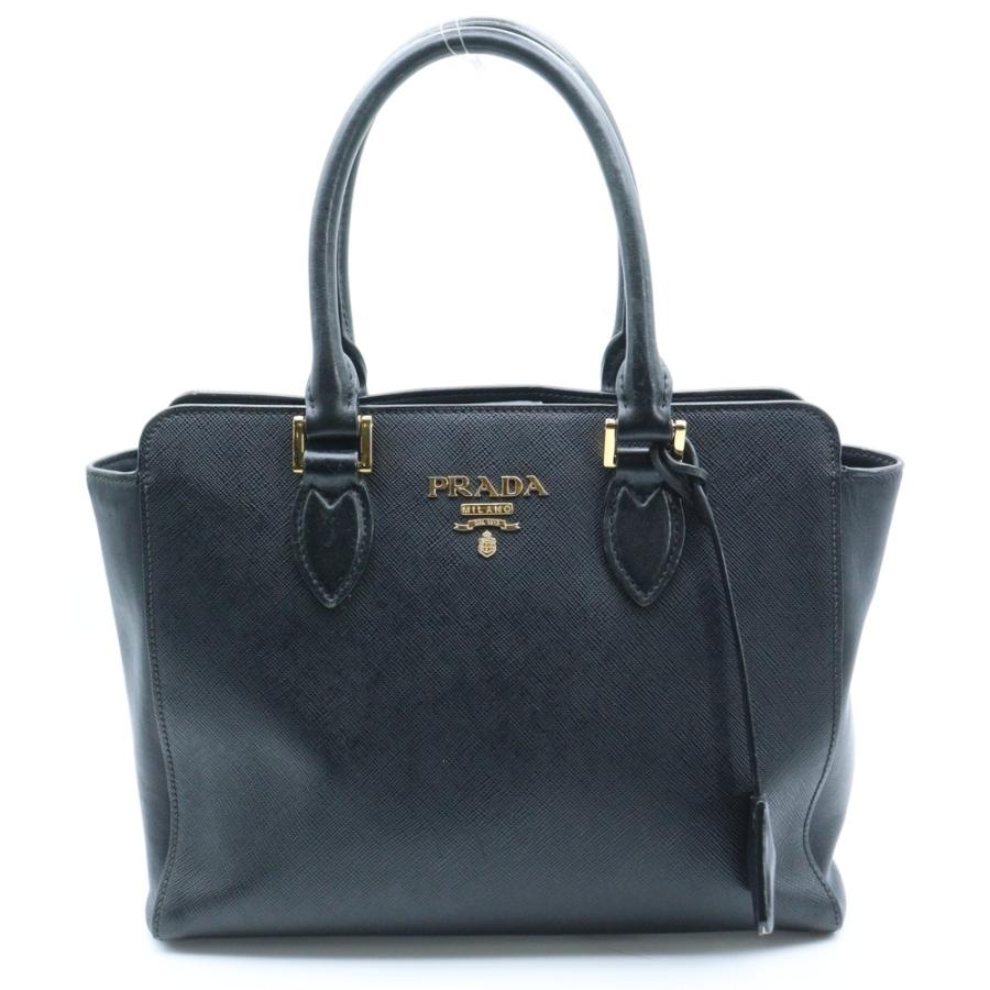 PRADA（プラダ） 2WAY ハンドバッグ ショルダーバッグ レザー ブラック