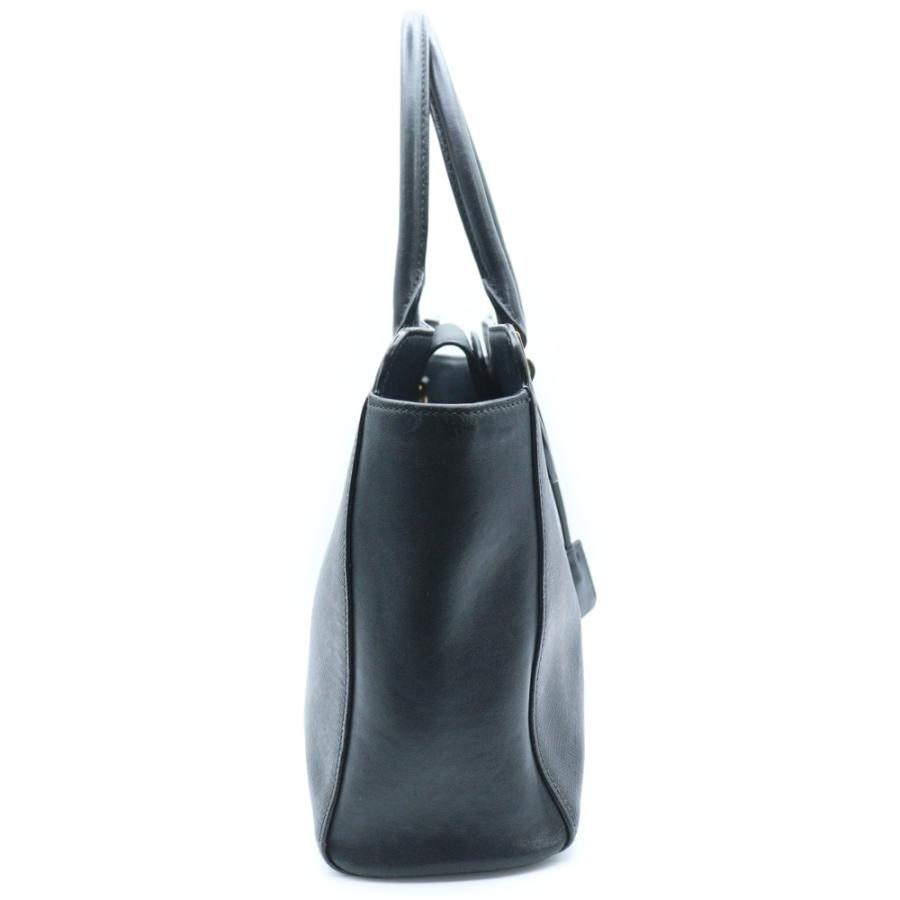 PRADA ブラックレザー ショルダーバッグ ハンドバッグ 2way PRADA（プラダ） 2WAY ハンドバッグ ショルダーバッグ レザー ブラック