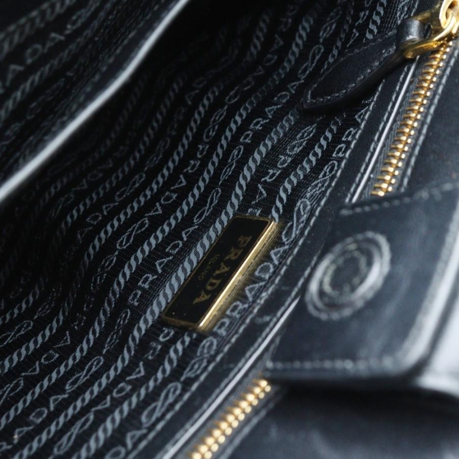 PRADA プラダ ハンドバッグ ショルダーバッグ レザー PRADA（プラダ） 2WAY ハンドバッグ ショルダーバッグ レザー ブラック