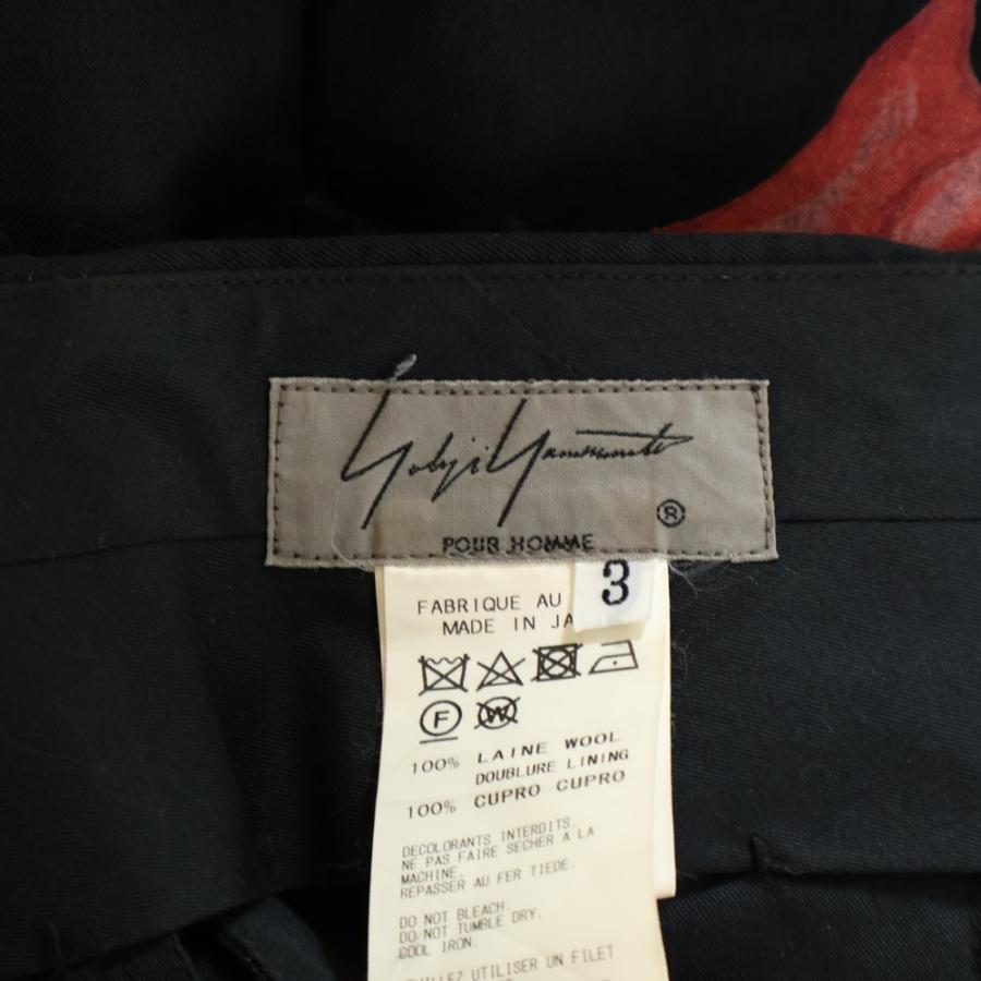 Yohji Yamamoto（ヨウジヤマモト） 18SS 復刻 スカルローズスラックス