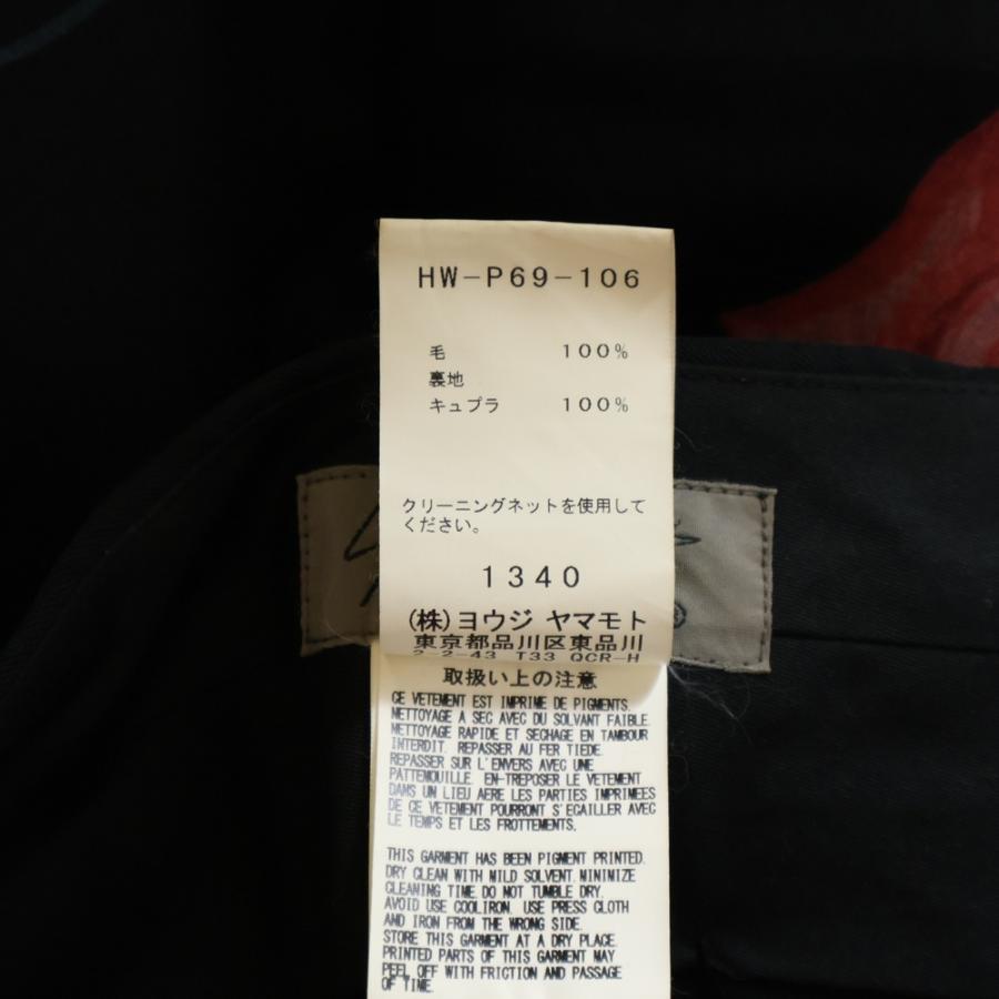 Yohji Yamamoto（ヨウジヤマモト） 18SS 復刻 スカルローズスラックス