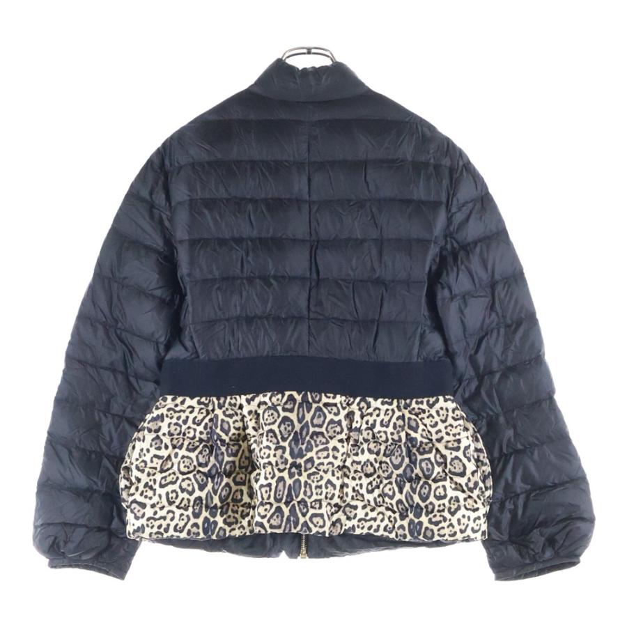 MONCLER モンクレール FARISA ファリサ レオパード切り替えダウンジャケット ブラック レディース 411934535080_1