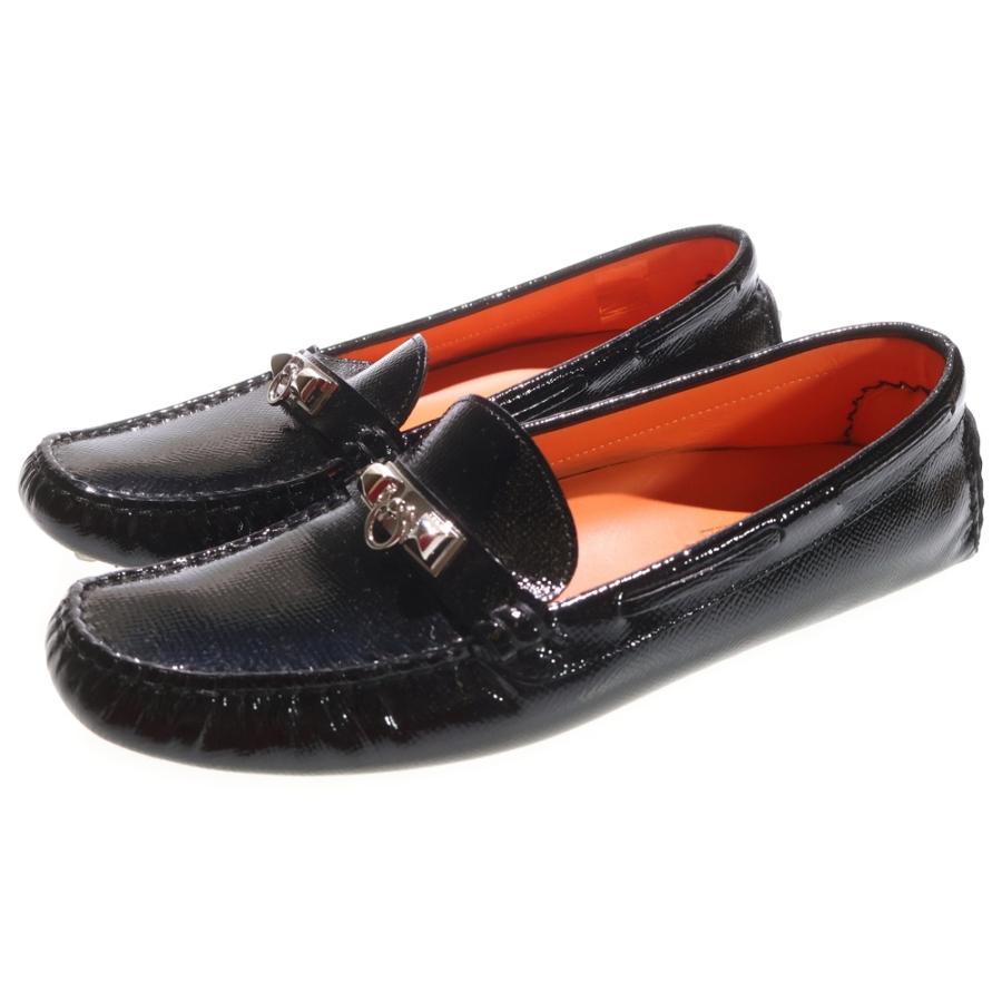 HERMES（エルメス） コリエドシアン スタッズバックル パテントレザー