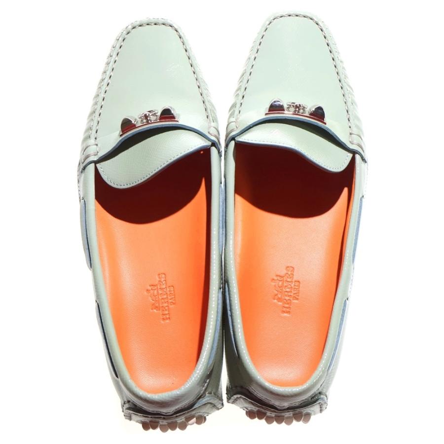 HERMES（エルメス） コリエドシアン スタッズバックル パテントレザー 