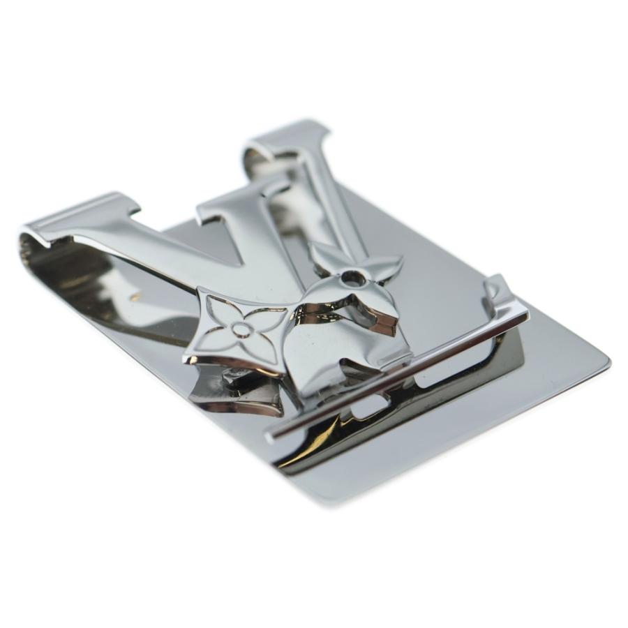 LOUIS VUITTON マネークリップ シルバー 銀 ロゴ刻印 ヴィトン LOUIS VUITTON マネークリップ シルバー 銀 ロゴ刻印 ヴィトン