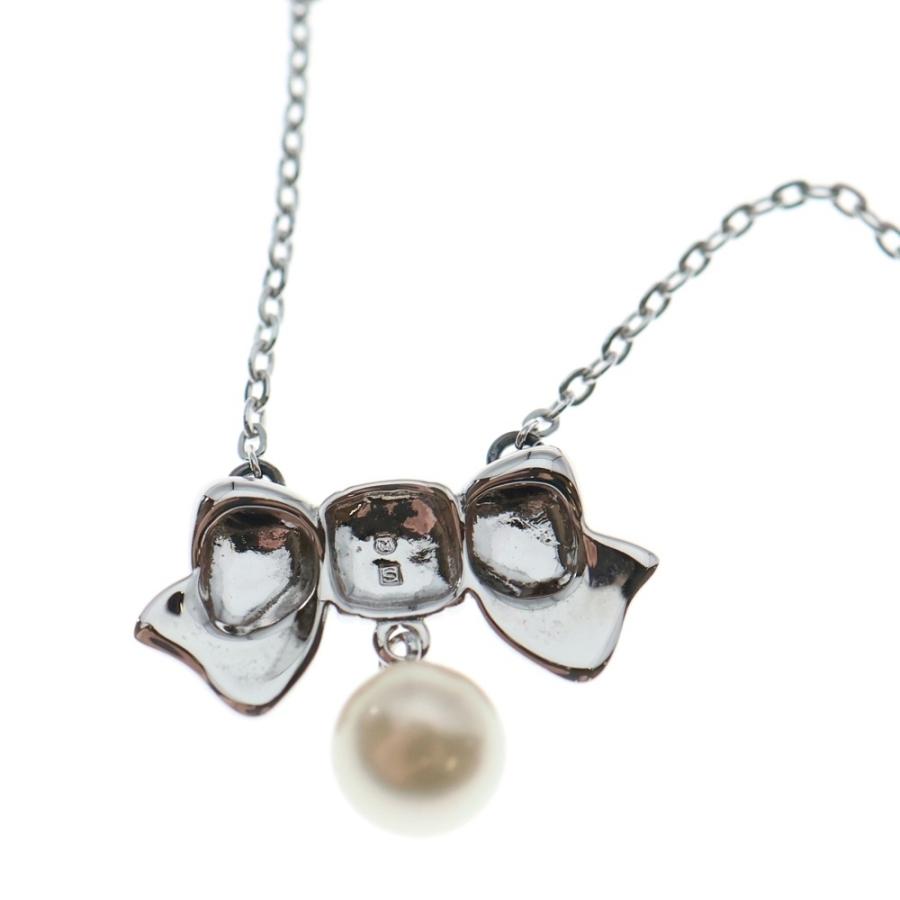 MIKIMOTO（ミキモト） アコヤパール リボンモチーフ ネックレス