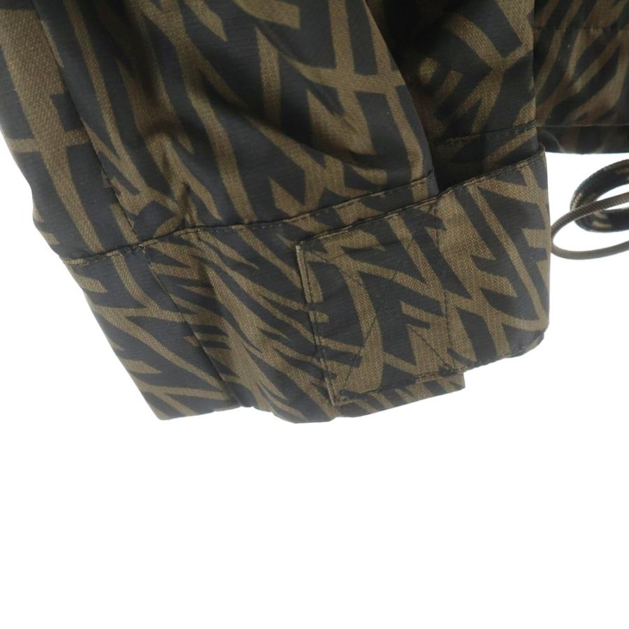 FENDI フェンディ フロントムートン切替バーシティジャケット ベージュ/ブラック レディース FM532の画像