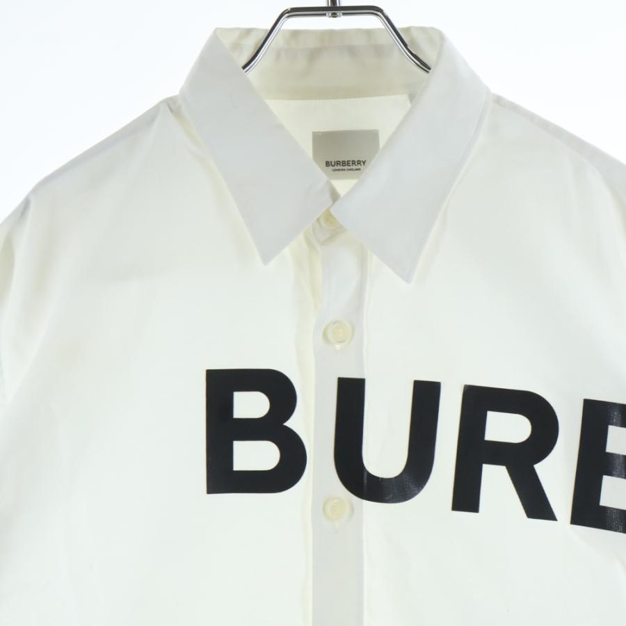 BURBERRY（バーバリー） ホースフェリー プリント長袖シャツ ホワイト