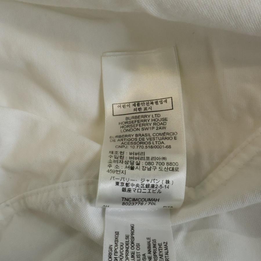 BURBERRY（バーバリー） ホースフェリー プリント長袖シャツ ホワイト