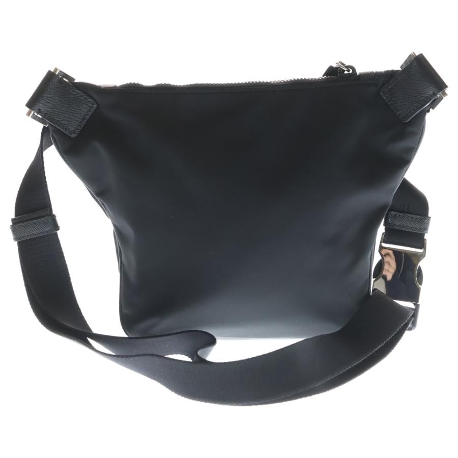 PRADA（プラダ） Re-Nylon サフィアーノ ショルダーバッグ ブラック