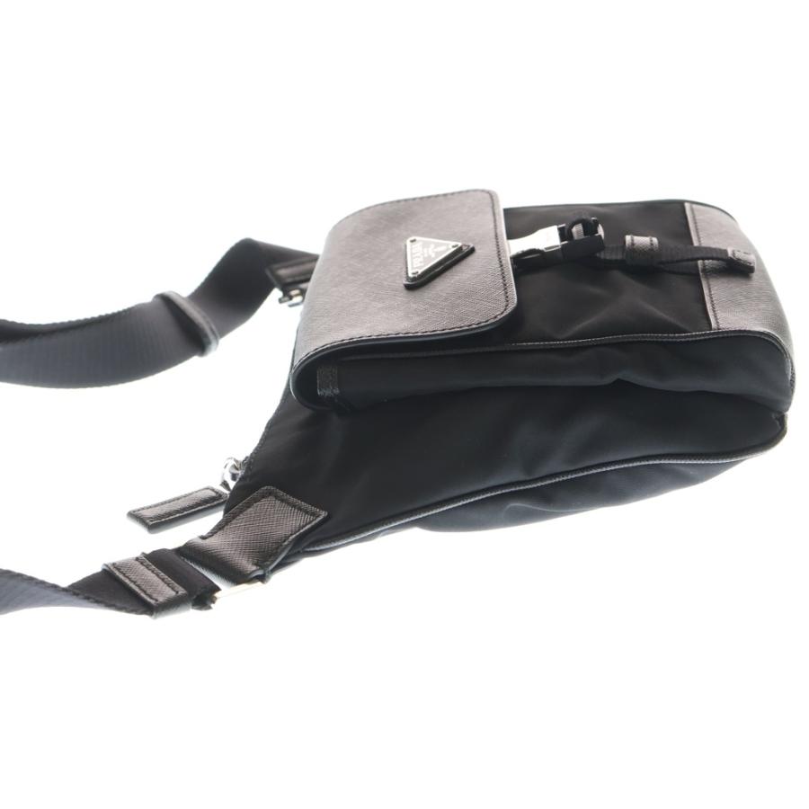 PRADA（プラダ） Re-Nylon サフィアーノ ショルダーバッグ ブラック