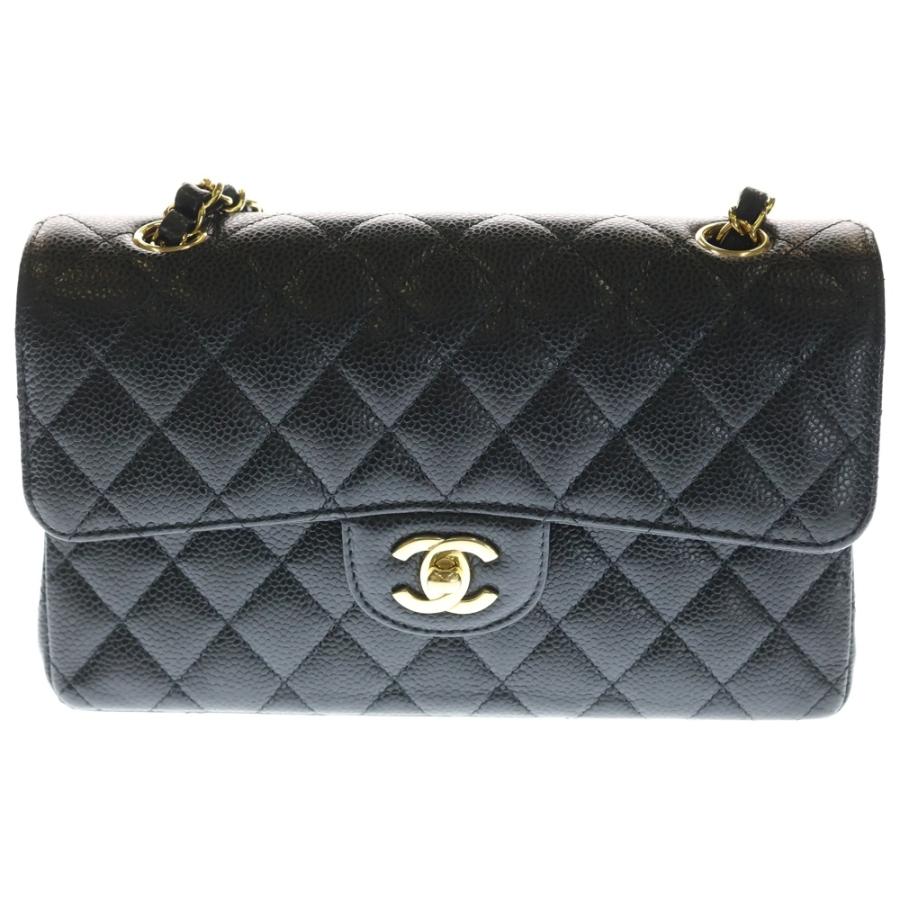 CHANEL（シャネル） マトラッセ23 キャビアスキン Wフラップ チェーン