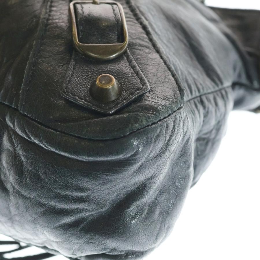 バレンシアガ　ザ・ファースト　2way ハンド、ショルダーバッグ　レザーブラック BALENCIAGA（バレンシアガ） ザ ファースト レザー 2WAY ハンド