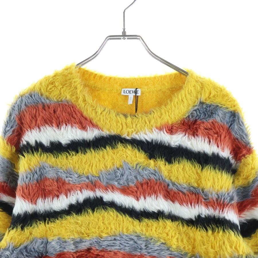 LOEWE（ロエベ） マルチボーダー総柄 プルオーバー ニット セーター