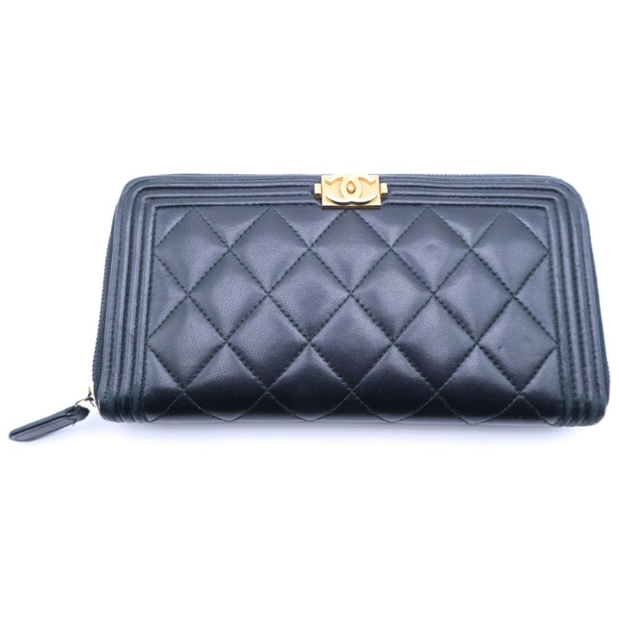 CHANEL（シャネル） ボーイシャネル ラウンドファスナー財布 ロング