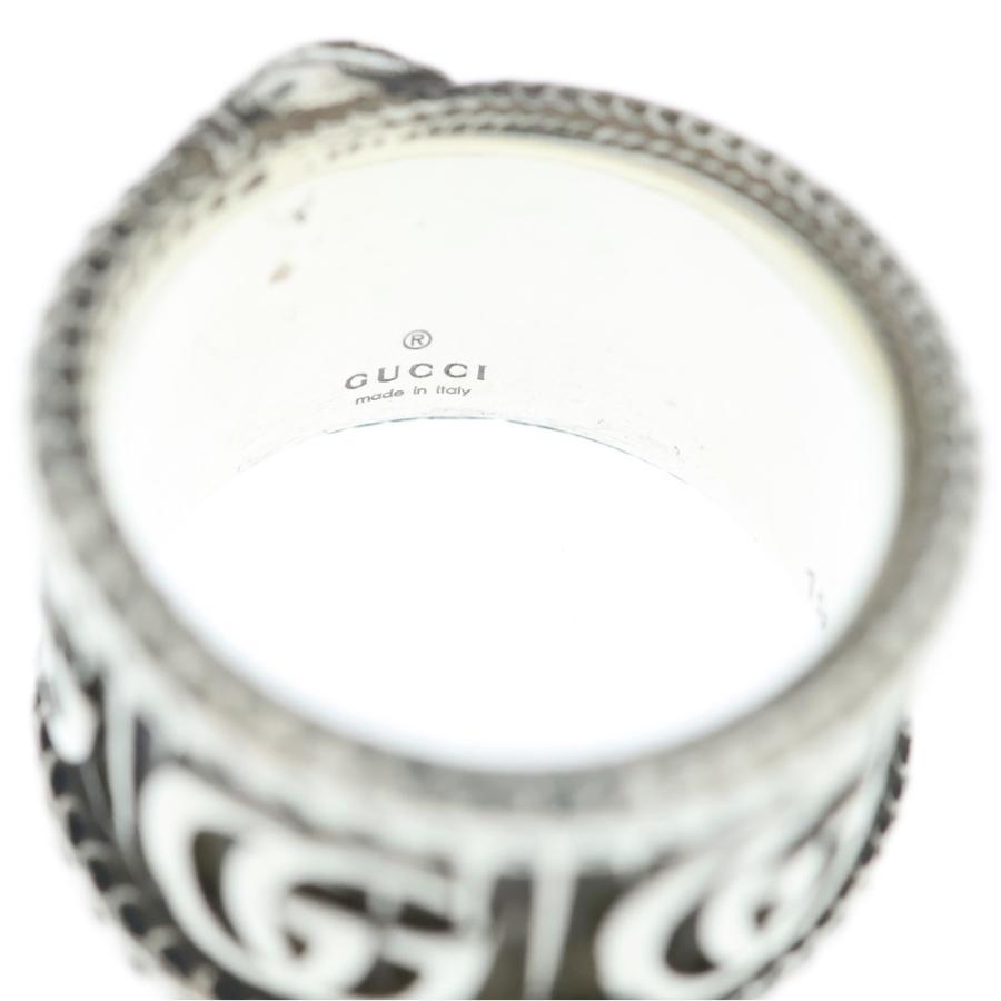 GUCCI（グッチ） GGマーモント スネーク シルバーリング 指輪 Ag925