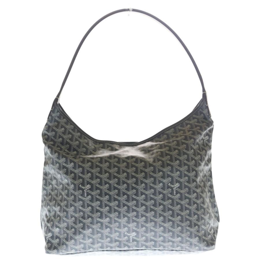 GOYARD ゴヤール ボエムPM ホーボー PVCコーティングキャンバス レザー ワンショルダーバッグ グレー GOYARD（ゴヤール） ボエムPM ホーボー PVCコーティングキャンバス