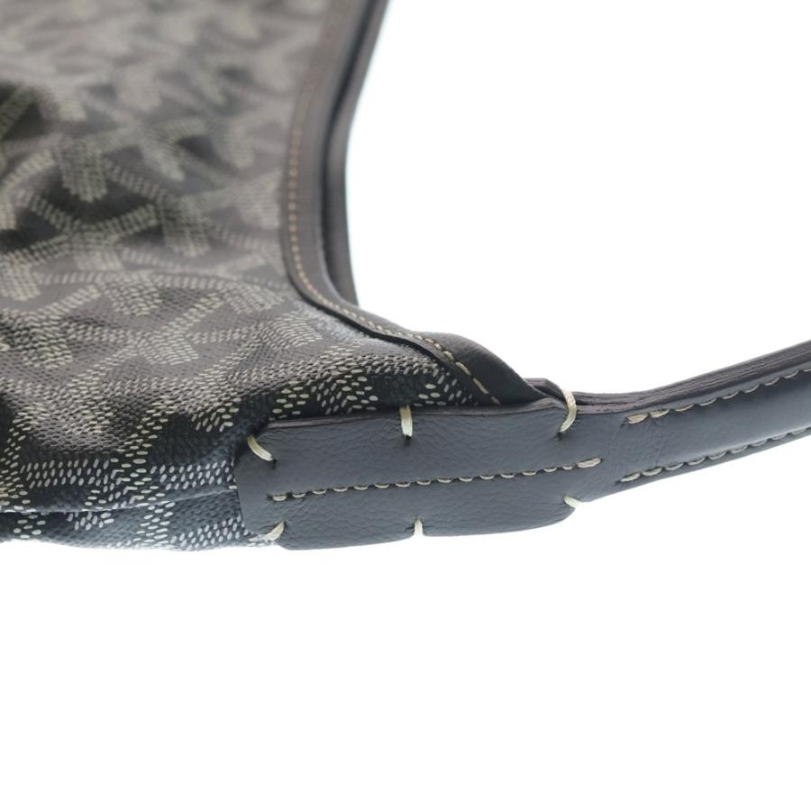GOYARD ゴヤール ボエムPM ホーボー PVCコーティングキャンバス レザー ワンショルダーバッグ グレー GOYARD（ゴヤール） ボエムPM ホーボー PVCコーティングキャンバス