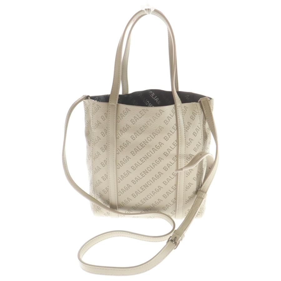 極美品 バレンシアガ エブリデイ トートバッグ XXS ベージュ BALENCIAGA（バレンシアガ） エブリデイ トート XXS パンチングロゴ
