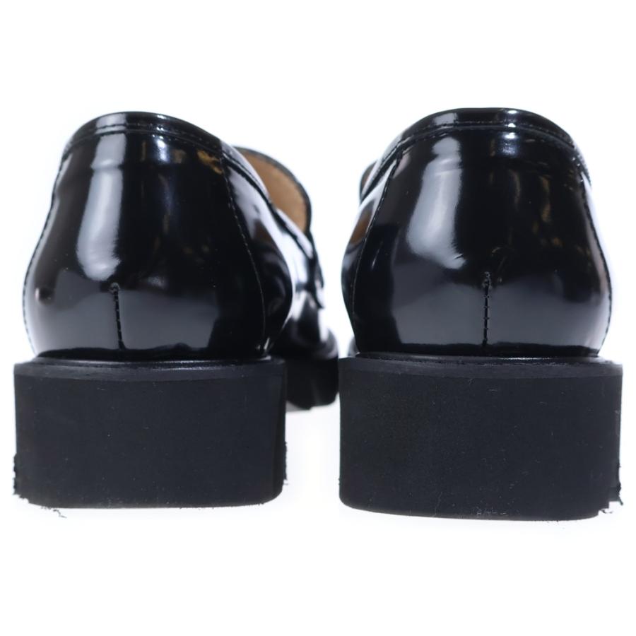 靴/シューズ ルーカグロッシ 新品 厚底 コインローファー エナメル