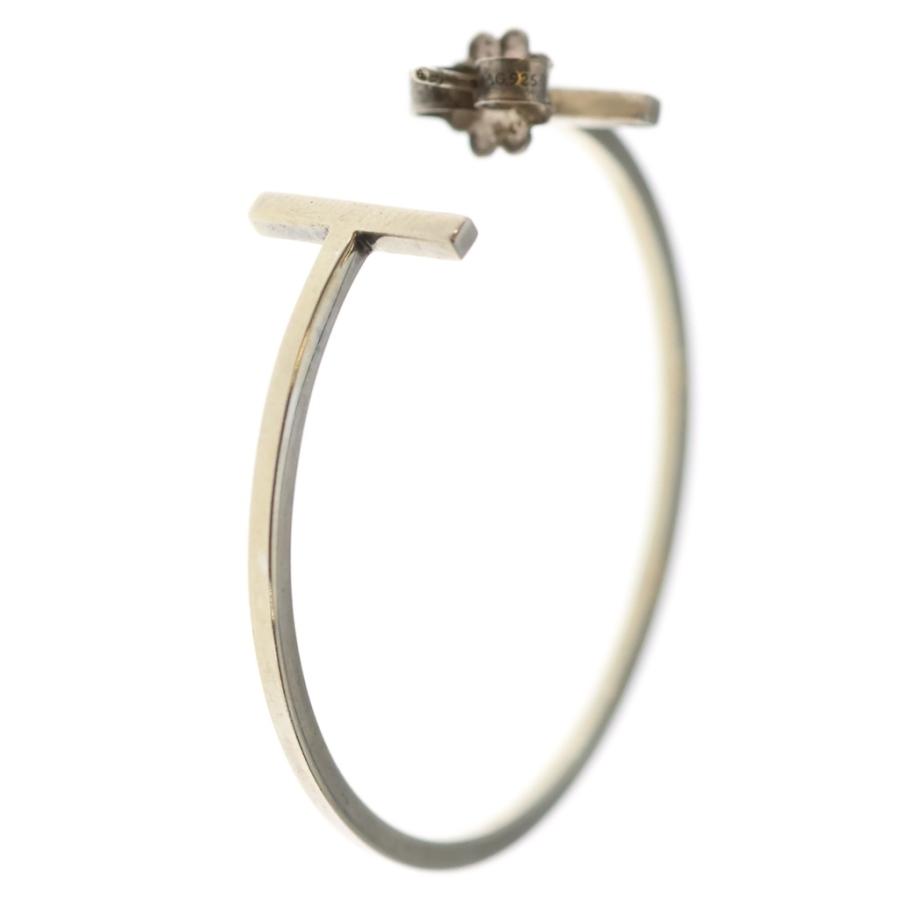 Tiffany & Co. シルバーTワイヤーフープピアス TIFFANY&Co.（ティファニー） TIFFANY & Co. Tワイヤー フープピアス