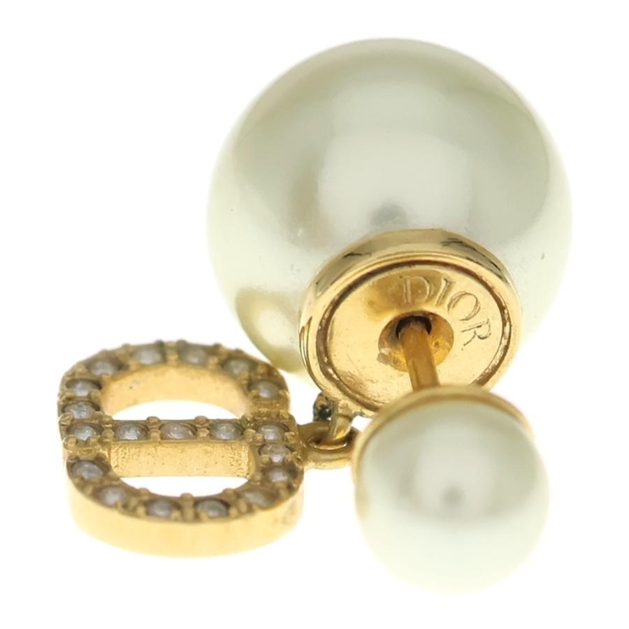 国内正規品　Dior パール　ピアス　ストーン付　CDロゴ　ゴールド　トライバル Christian Dior（クリスチャン・ディオール） TRIBALES トライバル