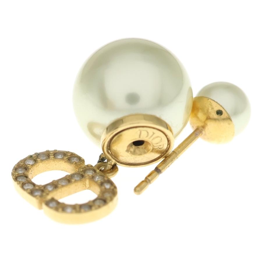 【美品】Dior Tribales ピアス ゴールド CDロゴ パール 正規品ほ Christian Dior（クリスチャン・ディオール） TRIBALES トライバル