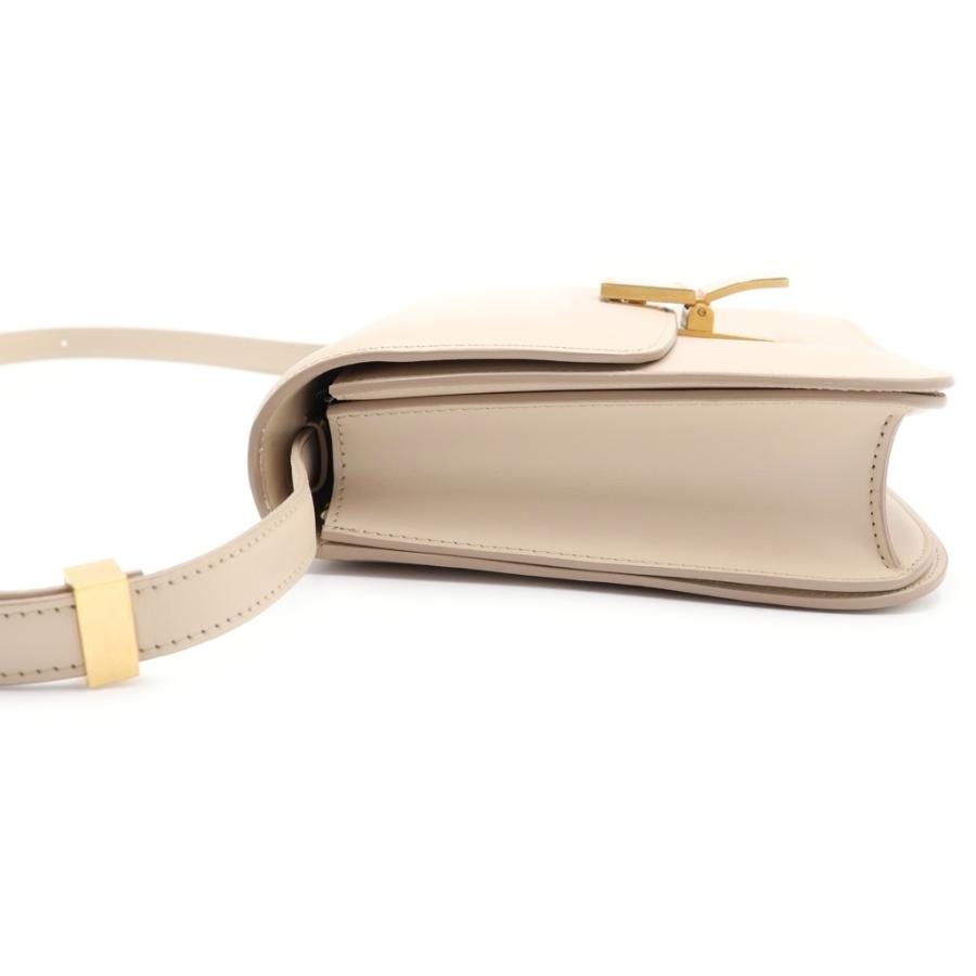 CELINE クラシックボックスショルダーバッグ ベージュ 正規品✨美品✨ CELINE（セリーヌ） クラシックティーンボックス ショルダーバック
