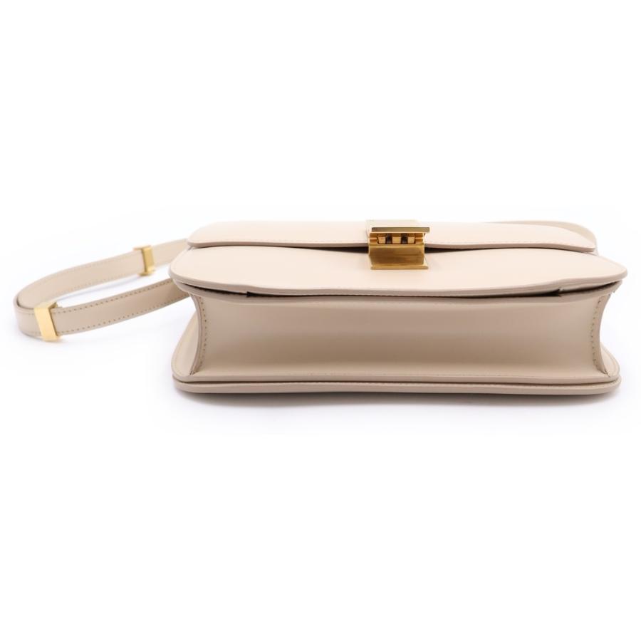 CELINE クラシックボックスショルダーバッグ ベージュ 正規品✨美品✨ CELINE（セリーヌ） クラシックティーンボックス ショルダーバック