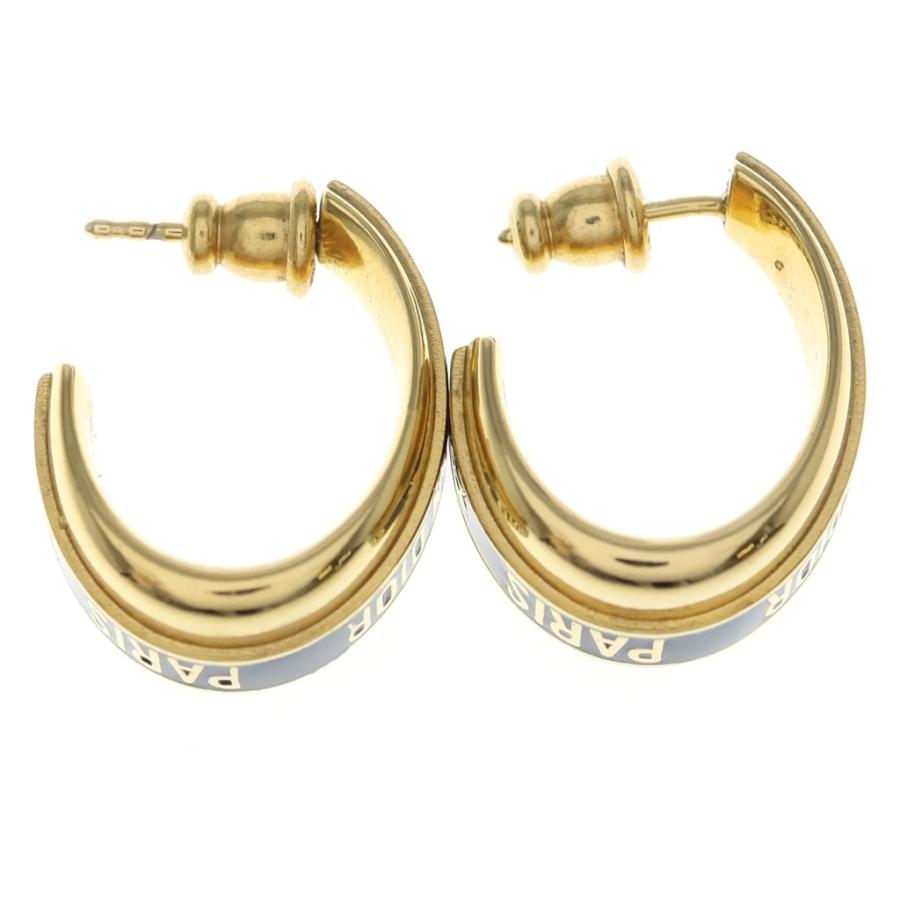 Christian Dior（クリスチャン・ディオール） CODE ロゴ フープ ピアス