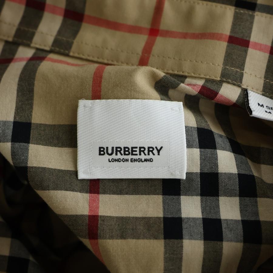 BURBERRY パーカー ファー ホースマーク ノバチェック ベージュ BURBERRY（バーバリー） ノバチェックシャツ ベージュ #M 8017567