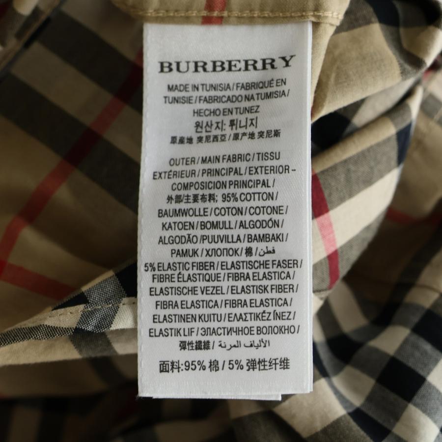 BURBERRY パーカー ファー ホースマーク ノバチェック ベージュ BURBERRY（バーバリー） ノバチェックシャツ ベージュ #M 8017567