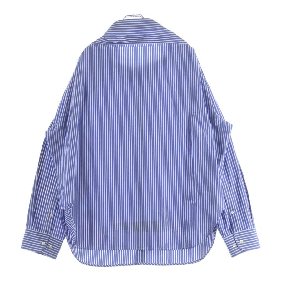 BALENCIAGA（バレンシアガ） ストライプシャツ ブルー #34 470555