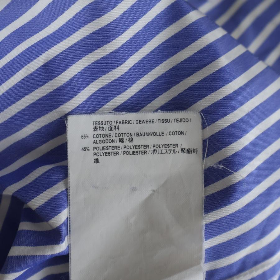 BALENCIAGA（バレンシアガ） ストライプシャツ ブルー #34 470555