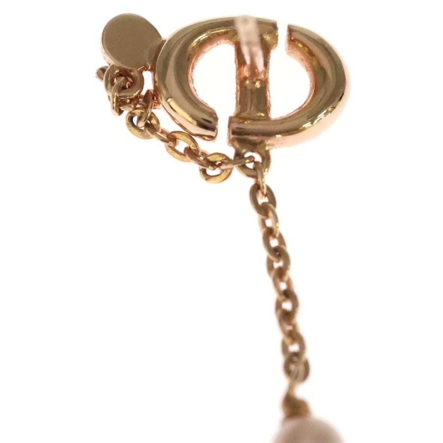 Christian Dior（クリスチャン・ディオール） ロゴ ピアス ピンク