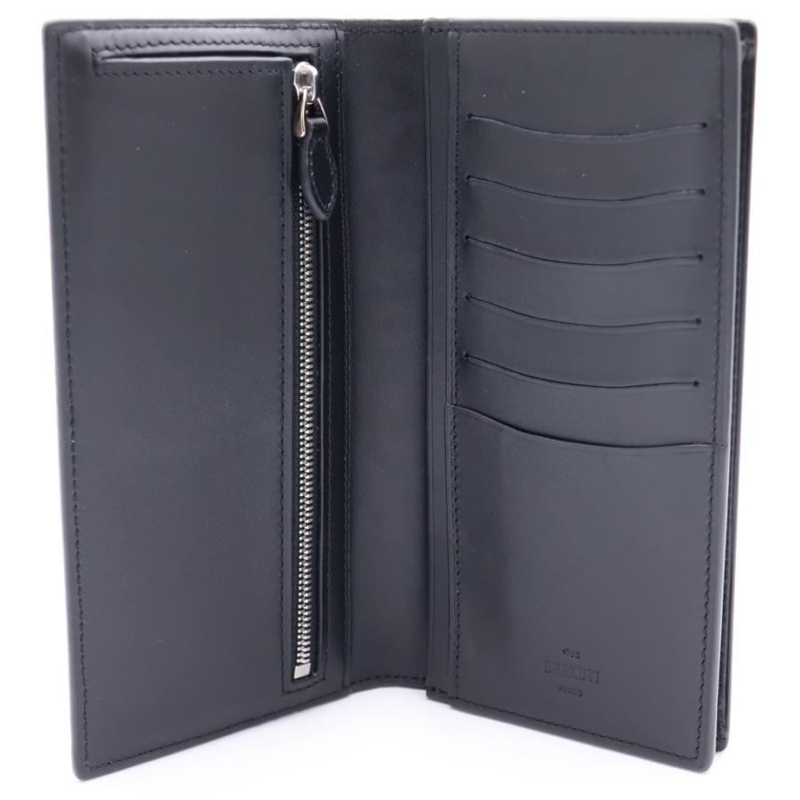 美品✨ベルルッティ　Berluti ロングウォレット 長財布 カリグラフィー Berluti（ベルルッティ） カリグラフィー エベネ ロングウォレット