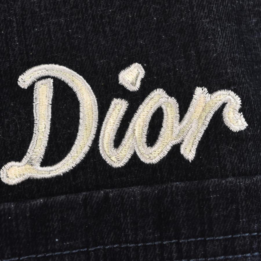 DIOR (ディオール) 22AW ロゴディテールボタン付きデニムシャツ DIOR (ディオール) 22AW ロゴディテールボタン付きデニムシャツ